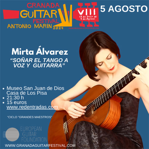 Mirta Álvarez “Soñar el tango a voz y guitarra”